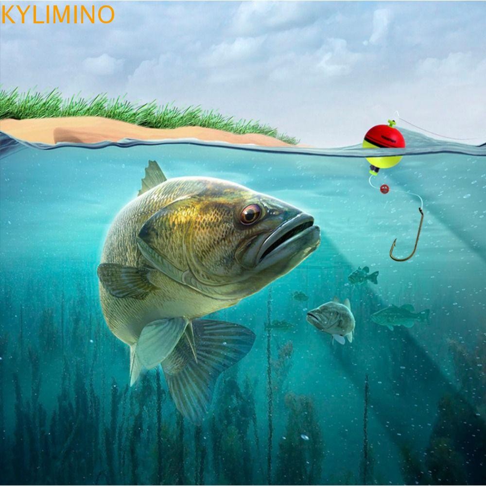 KYLIMINO Fishing Ball Bobbers, 25mm 40mm 50mm Weighted Round Ball Foam ...