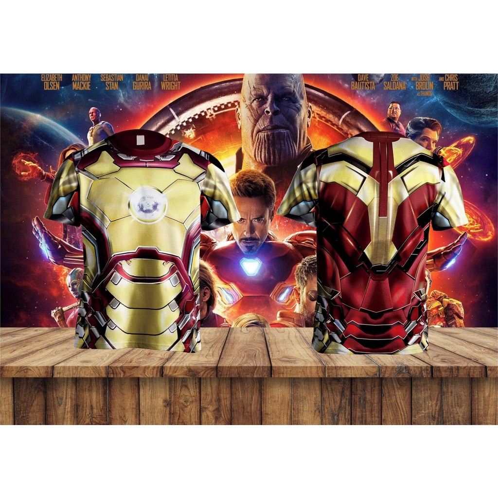Iron Man Suit Sublimation T-shirt, Male, Large, Multi-colour main image 0
