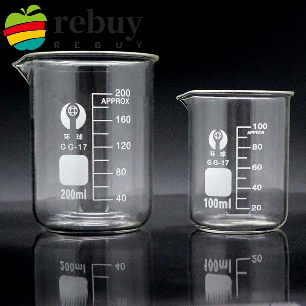 REBUY Lipstick Heating Beaker, Thicken Transparent Glass Low Form ...