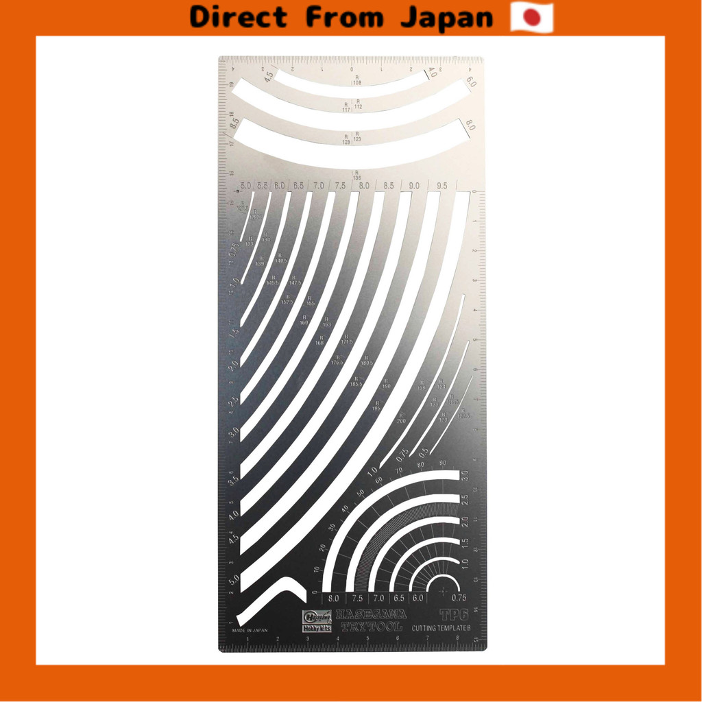 [Direct from Japan]Hasegawa Try Tool Cutting Template B Curve Parallel
