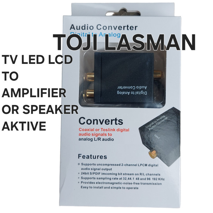 DIGITAL AUDIO BOX OPTIC COAX TO ANALOG RCA OPTIK LED LCD TV By ...