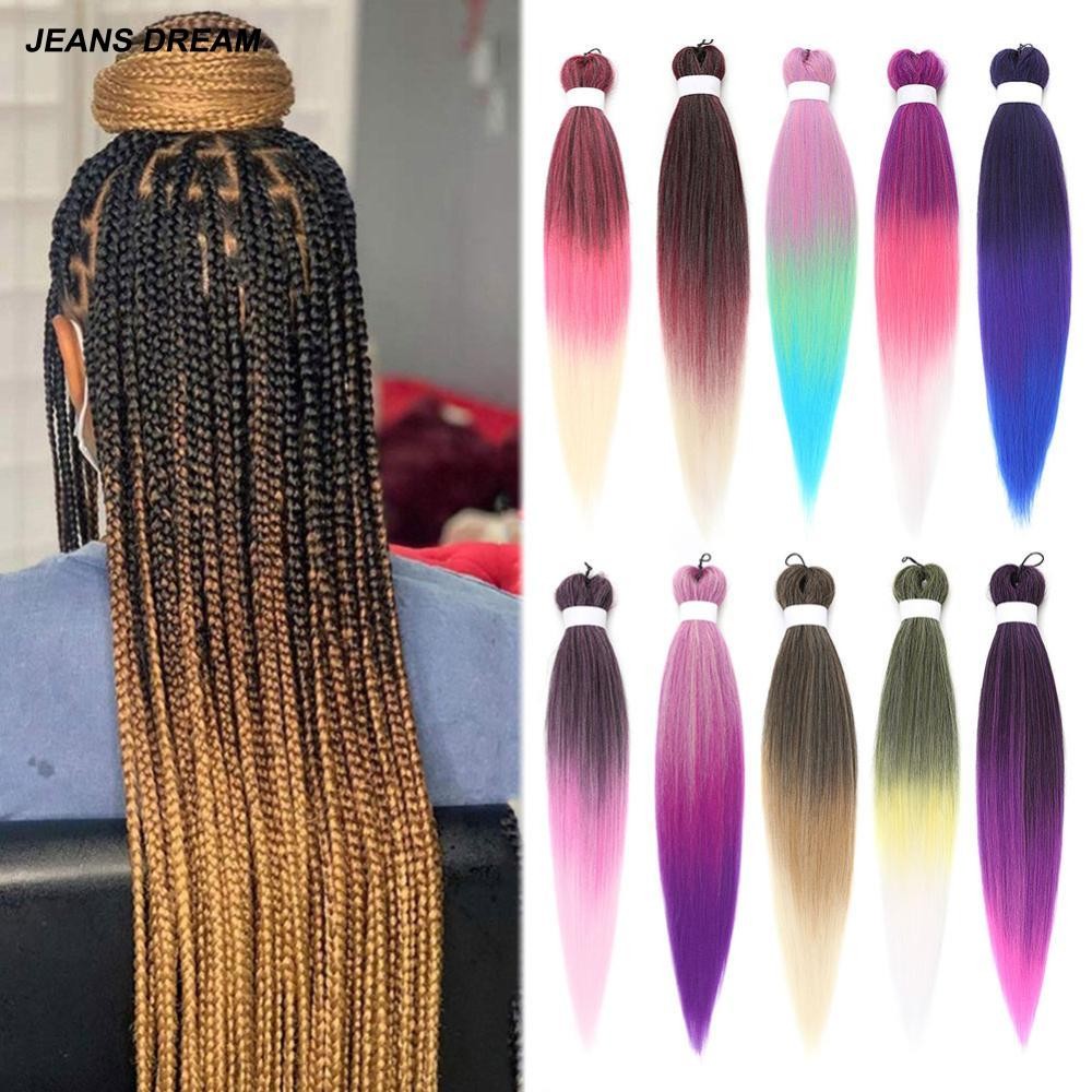 JEANSDREAM 26inch Colorful Synthetic Jumbo Braids PVC Wig Hair