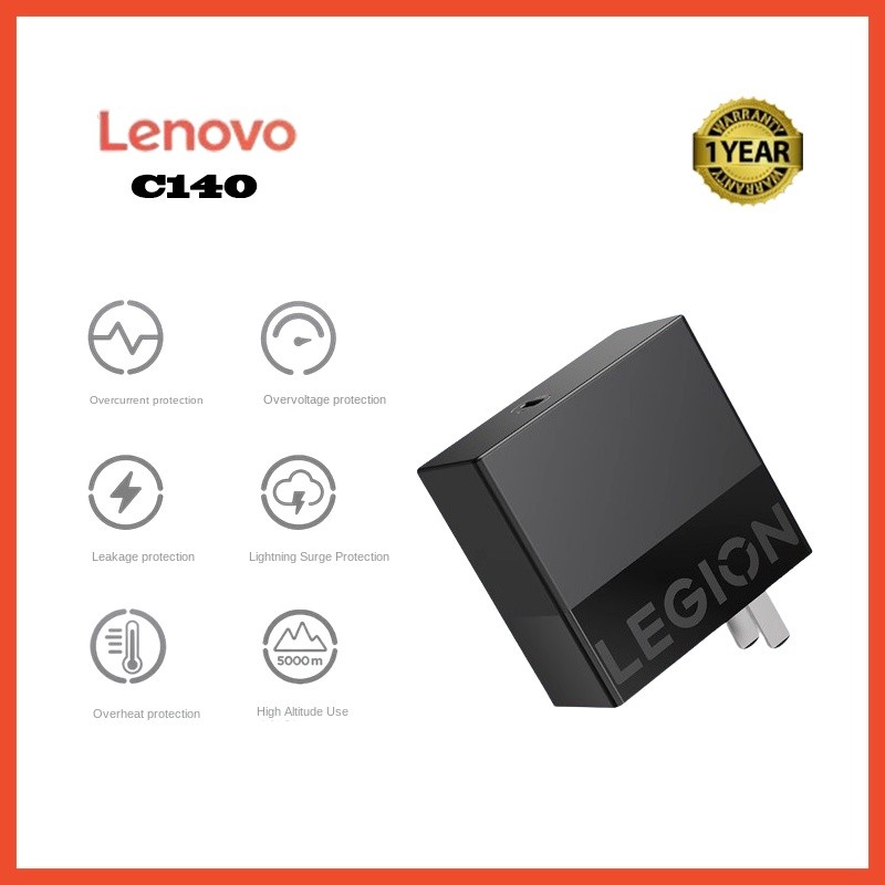 Lenovo C140 Gallium Nitride Portable Adapter Laptop Power Adapter