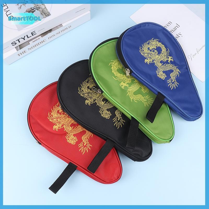 UTZN> Table Tennis Racket Bag Wearresistant Gourd Shape Racquet Ping