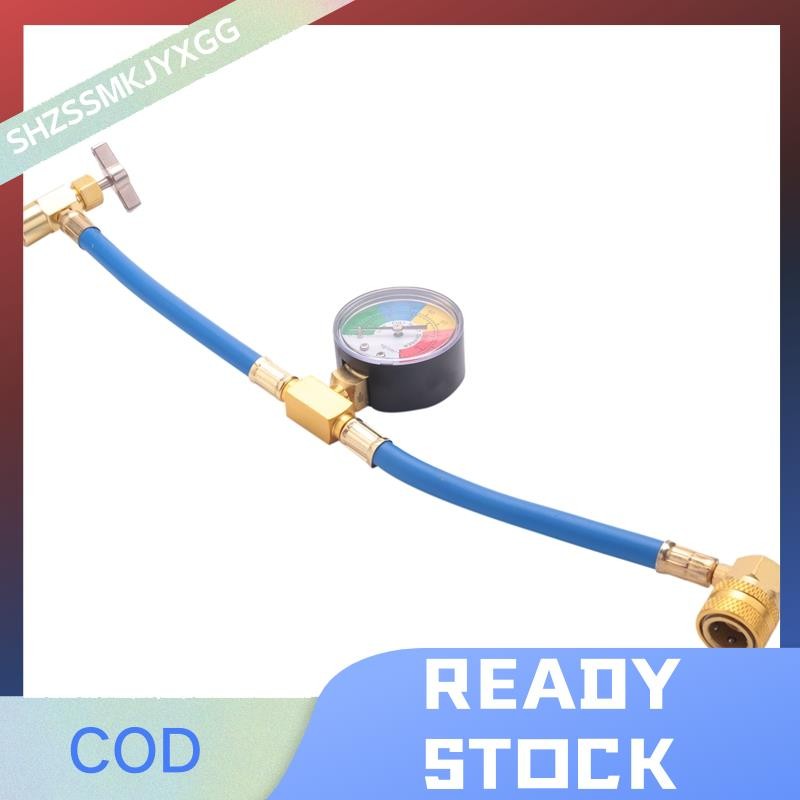 R134A Car Ac Refrigerant Charge Hose Kit Recharge Hose With Gauge,A/C 1