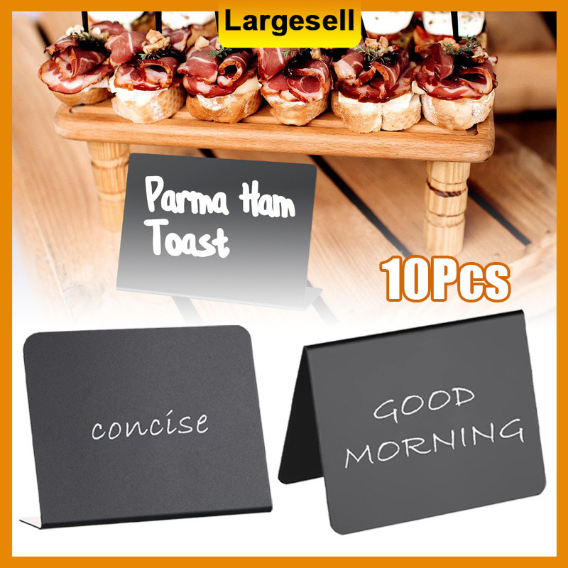 10Pcs Chalkboard Labels Mini Blackboard Sign Erasable Food Price ...