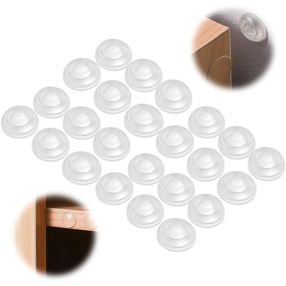 Clear Silicone Cabinet Bumpers Self Adhesive Rubber Pads Sound ...