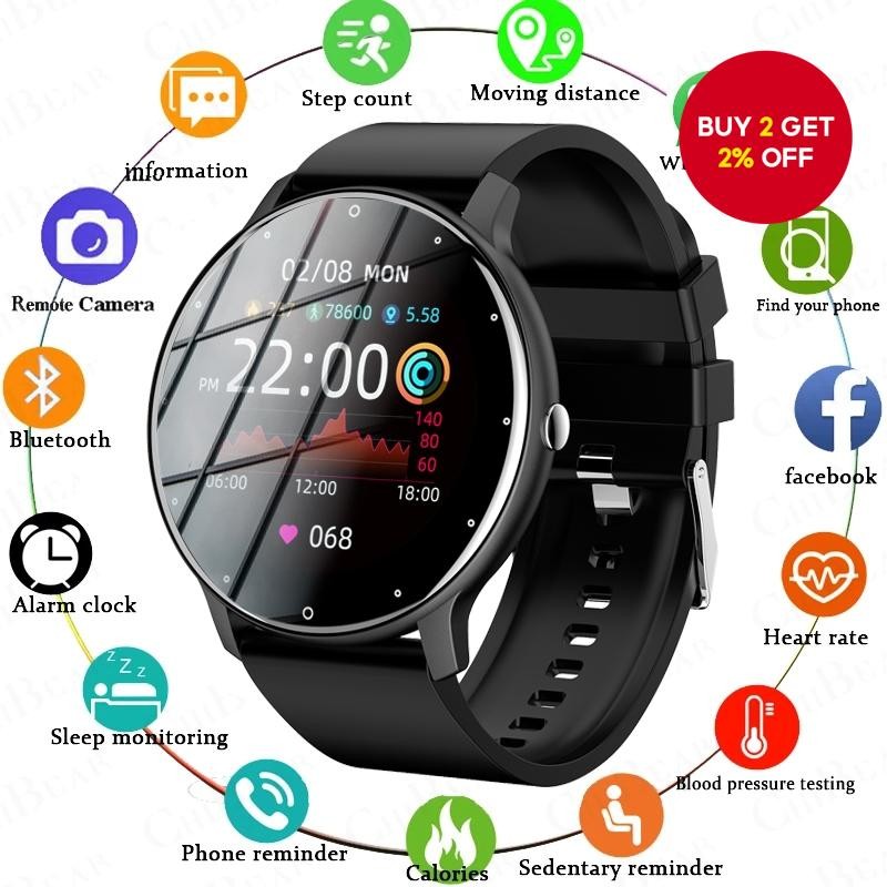 Smartwatch 1.28 inch full touch screen sports mode heart rate motion ...