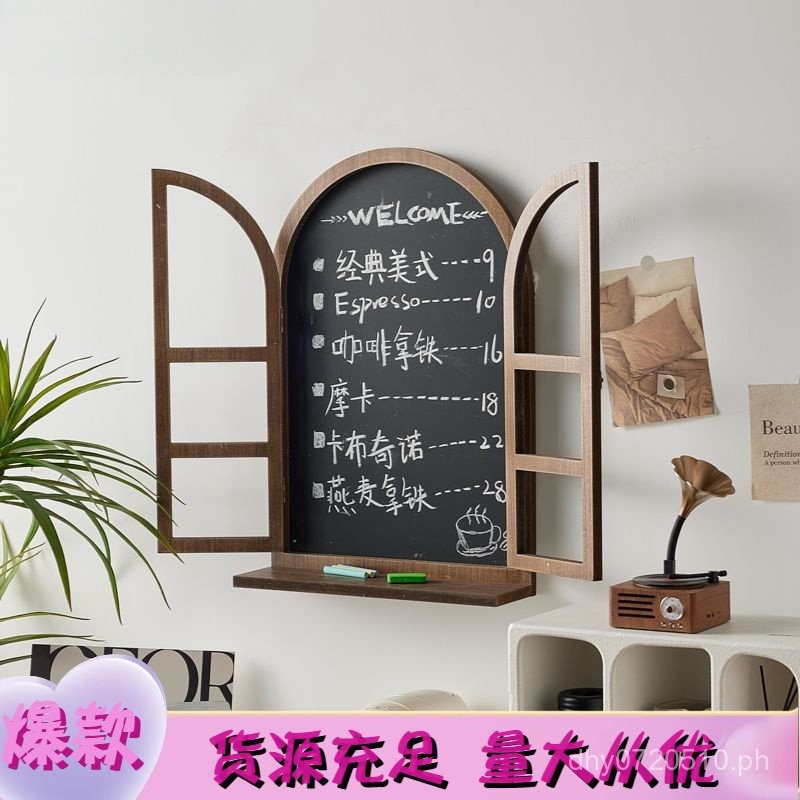 Northern Europe ins Vintage Simple Retro Fake Window Blackboard Wall ...