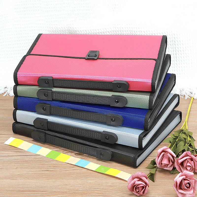 Portable 13 Pockets A4 Size Expanding Folder Paper Document Storage ...
