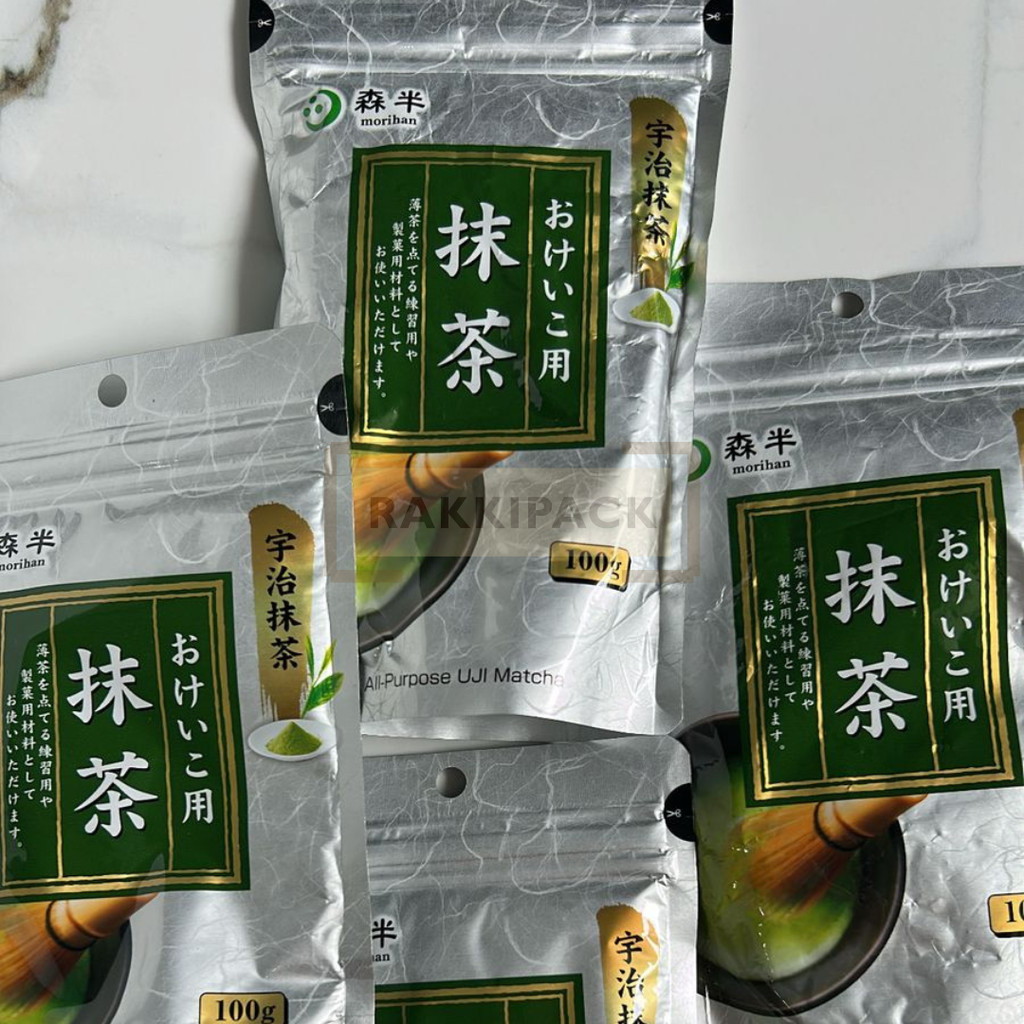 Mohan all purpose matcha powder tea, 100g pouch practice | Shopee ...