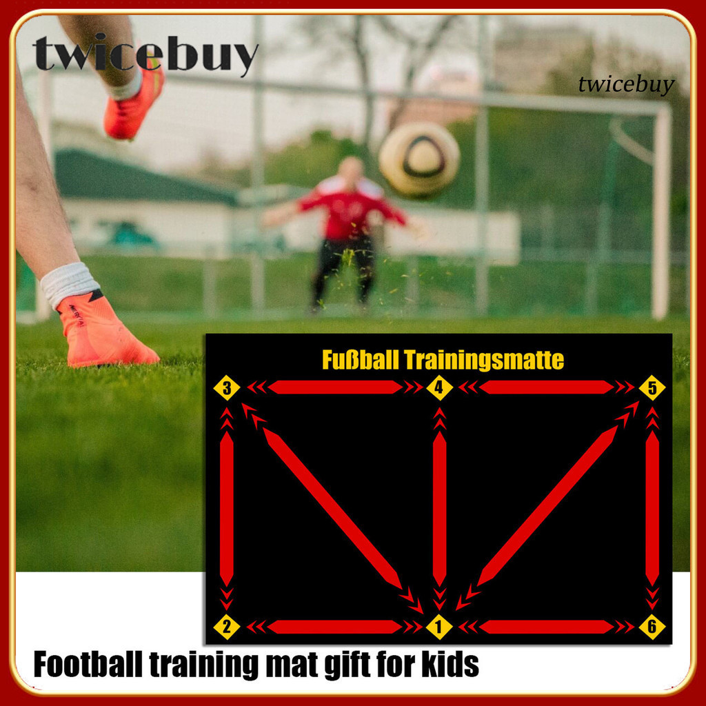 Soccer Training Mat With Ball & Bungee – Footwork Drills Mat For All Ages To Improve Speed & Coordination