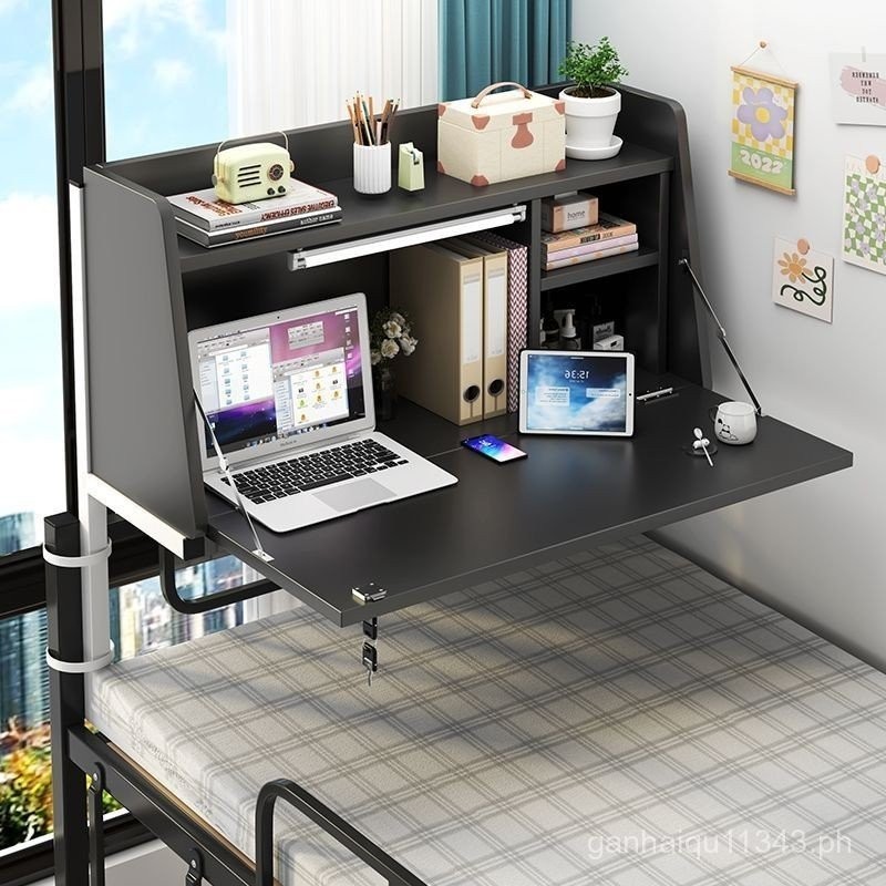 Bed Table Hanging Foldable Hanging Upper Table Bedroom Bed Computer ...