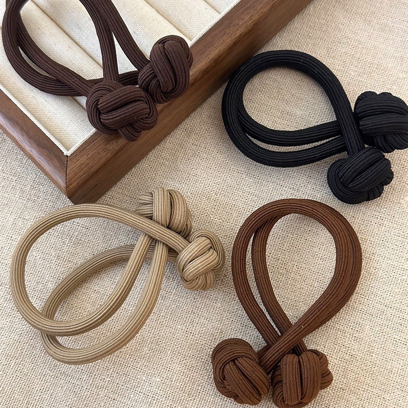 Stretch Ponytail Rubber Hair Bands Head Rope Scrunchie Hair Ties Winter ...