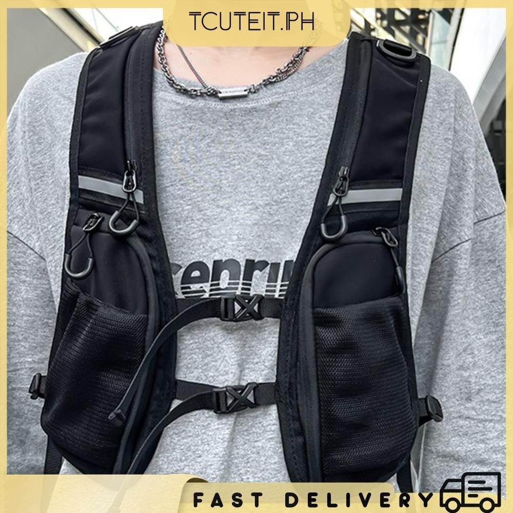 [Tcuteit.ph] Functional Vest Chest Bag Lightweight Backpack Vest for ...