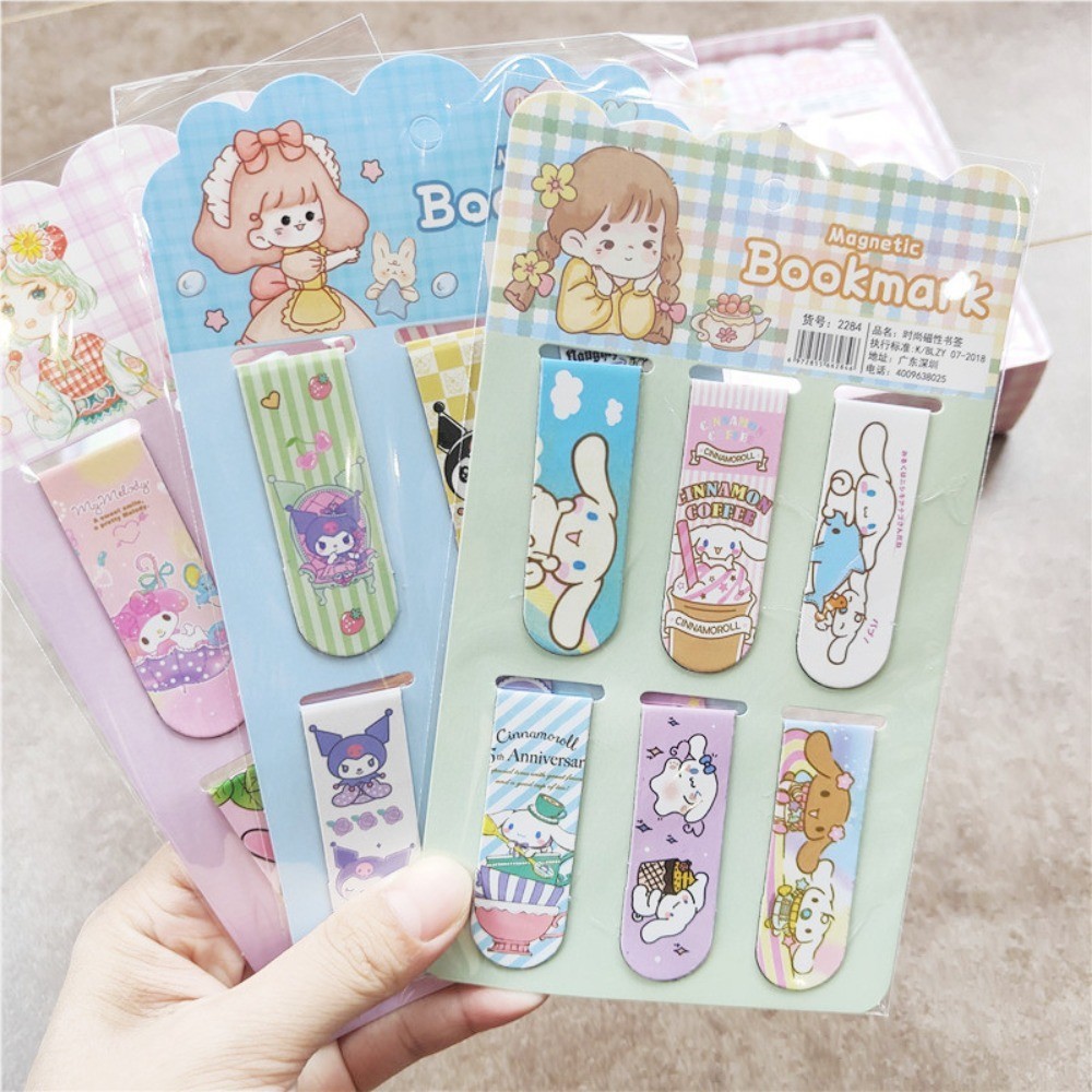 Climberty 6Pcs Magnetic Bookmarks, Folding Magnet Page Markers, Magnetic Page Clip for Students Teachers, Fun Book Marks for Reading, Christmas Gift for Teachers Women Student main image 1