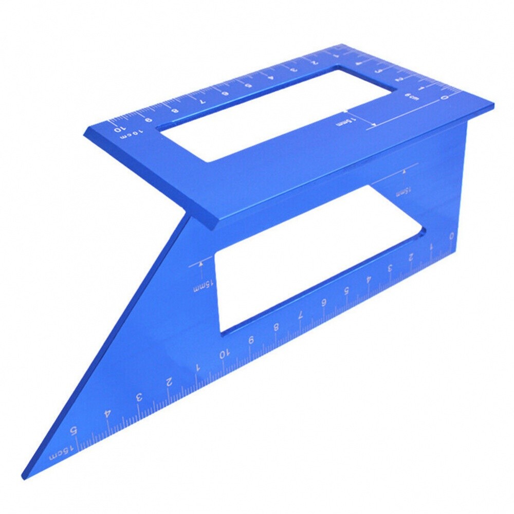 Gauge Ruler Aluminum Alloy Clear Standard Scale Measuring Woodworking