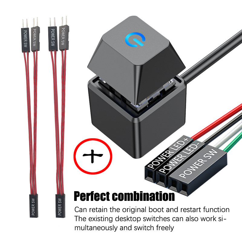 Meuctiffy PC LED PC Computer Case External Button Computer Case