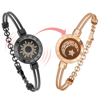 TOTWOO Sun Moon Long Distance Touch Bracelets for Couples Vibration Light up for Love Couples Long Distance Relationship Gifts for Girlfriend Bluetooth Pairing Jewelry Shopee Philippines