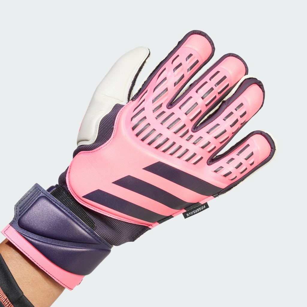 adidas Football Predator Match Fingersave Goalkeeper Gloves Unisex Pink ...