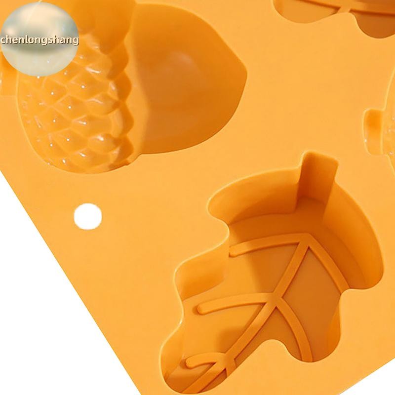 chenlongshang 3D Silicone Baking Mold DIY Pumpkin Nut Leaves Joy Of