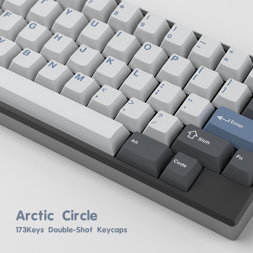 Arctic Circle 173Keys/Set Keycaps ABS Double-Shot Cherry Profile DIY ...