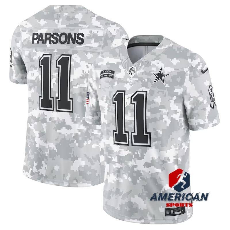 Men's NFL Arctic Camo Jersey Dallas Cowboys Micah Parsons 202425