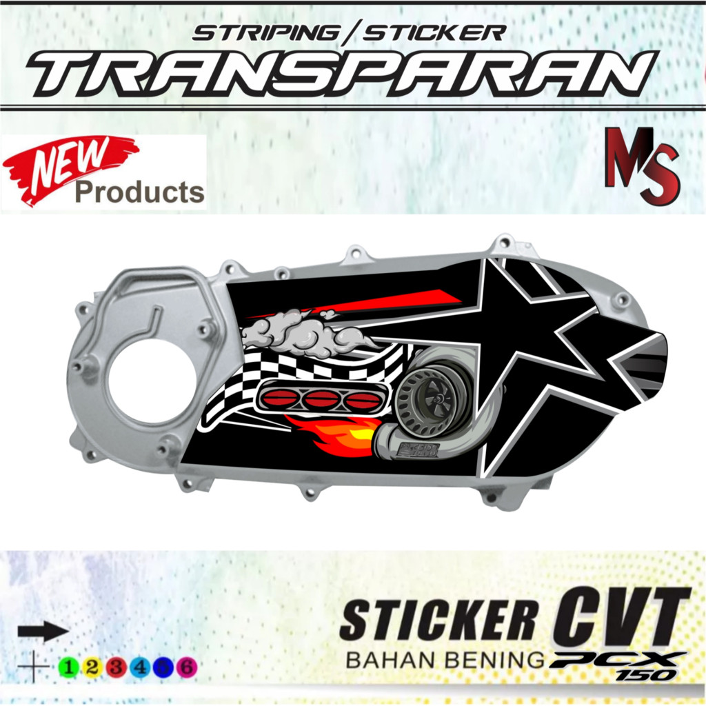 UV TRANSFARAN STICKER / PCX 150 VARIATIONS BAK STICKER ALL CVT ...