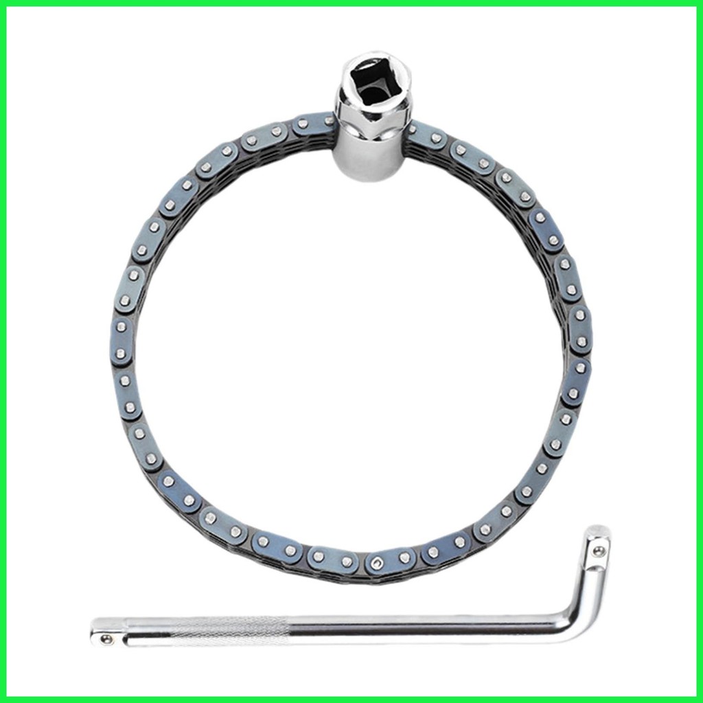 Double Chain Filter Wrench Ratcheting Spanner Adjustable High Torque ...