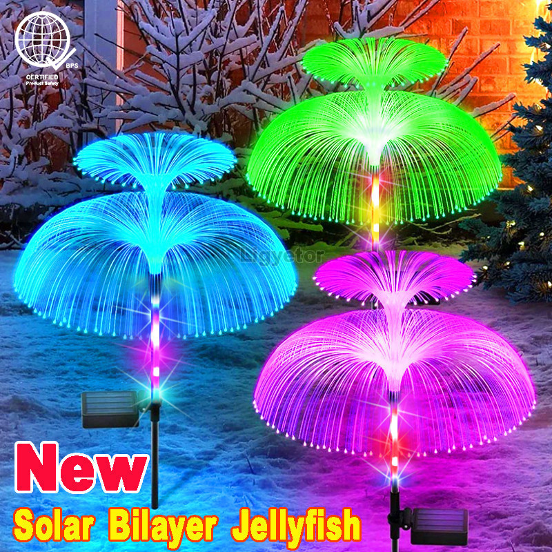 LED Colors Solar Light Solar Jellyfish Lamp Outdoor Waterproof ...