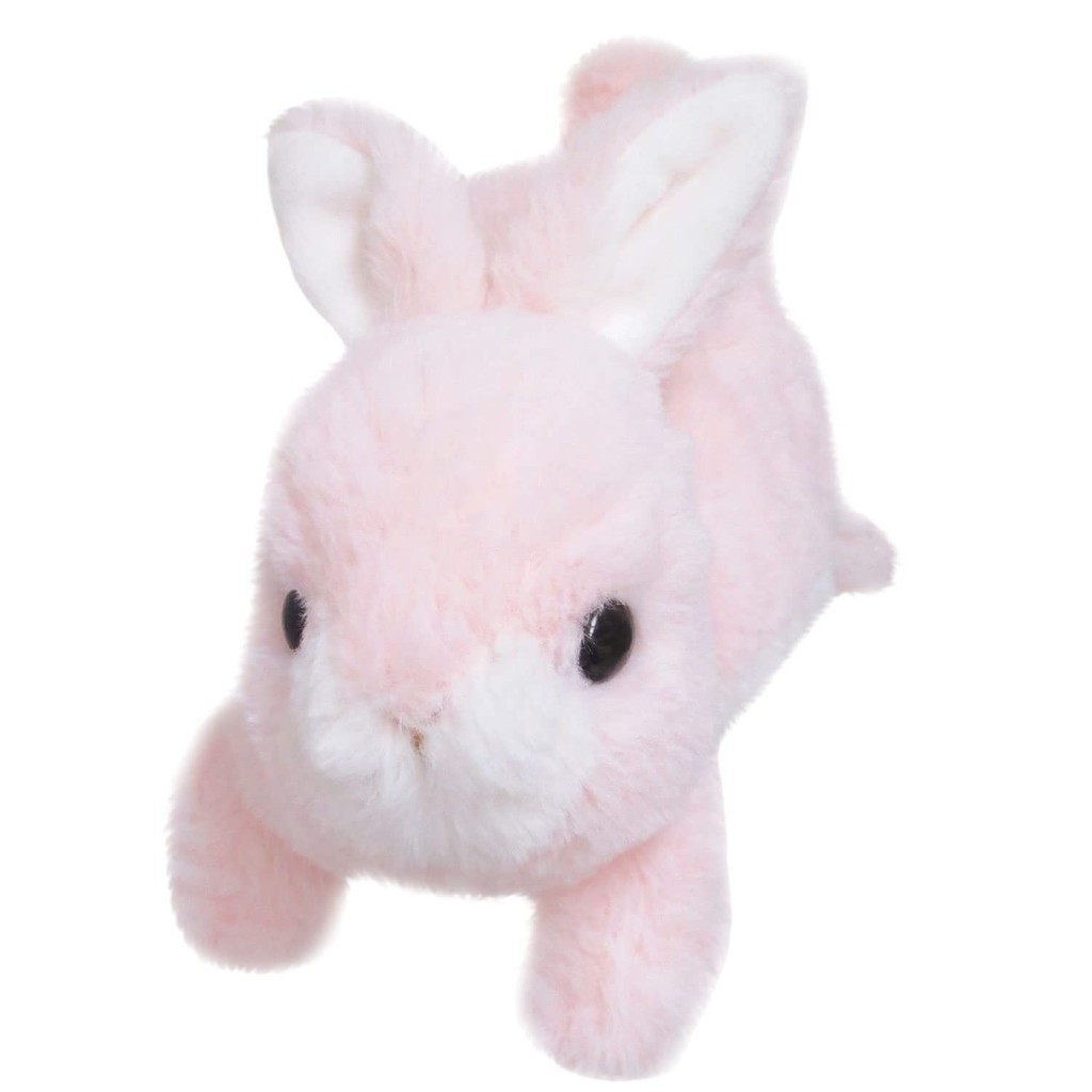 Sanei Boeki Original Moffly Animal Rabbit Pink Plush Toy, W13 x D28 x ...