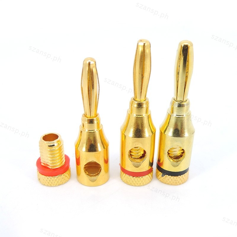 VCELINK Banana Plugs, Speaker Wire Connectors, 4mm 24K Gold