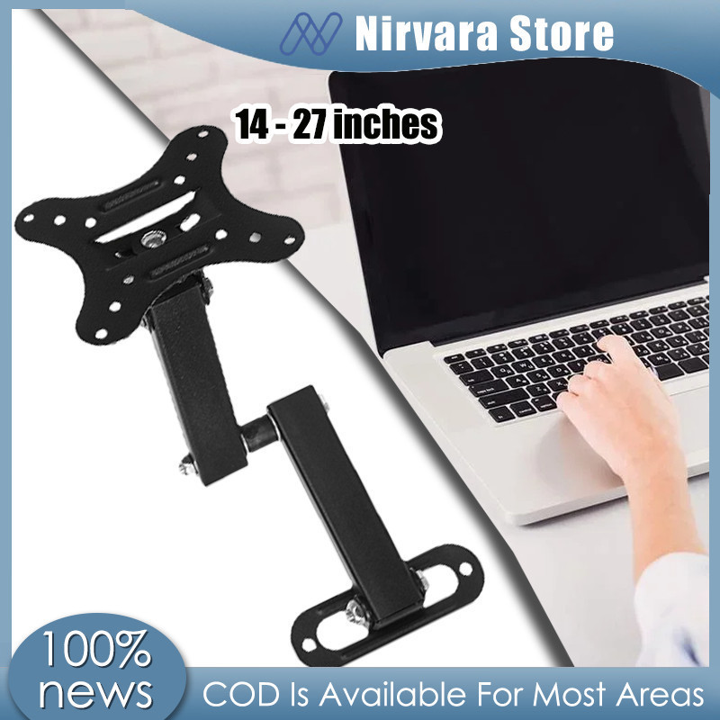 Rotatable 14 to 27 inch LCD LED TV Bracket Foldable Swivel Monitor ...