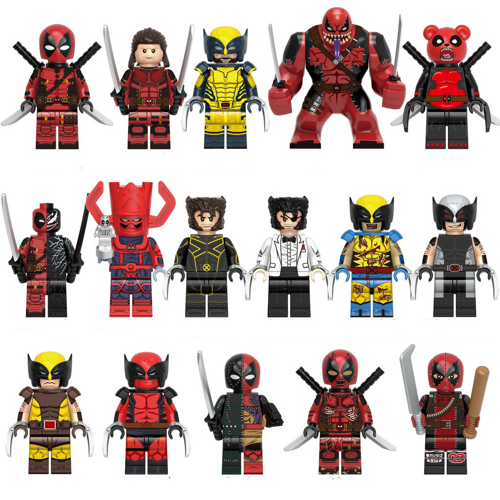 ST1 Deadpool Wolverine Building Blocks Venom Deadpool Galactus ...