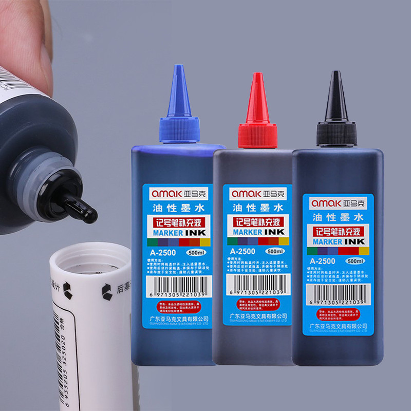 500ml Not Erasable Whiteboard Pen Refill Liquid Refill Ink Supplemental ...
