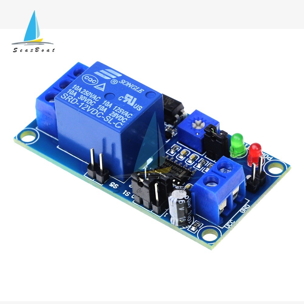 COD/Dc 12v Time Delay Relay Module Delay Turn On / Delay Turn Off Relay ...