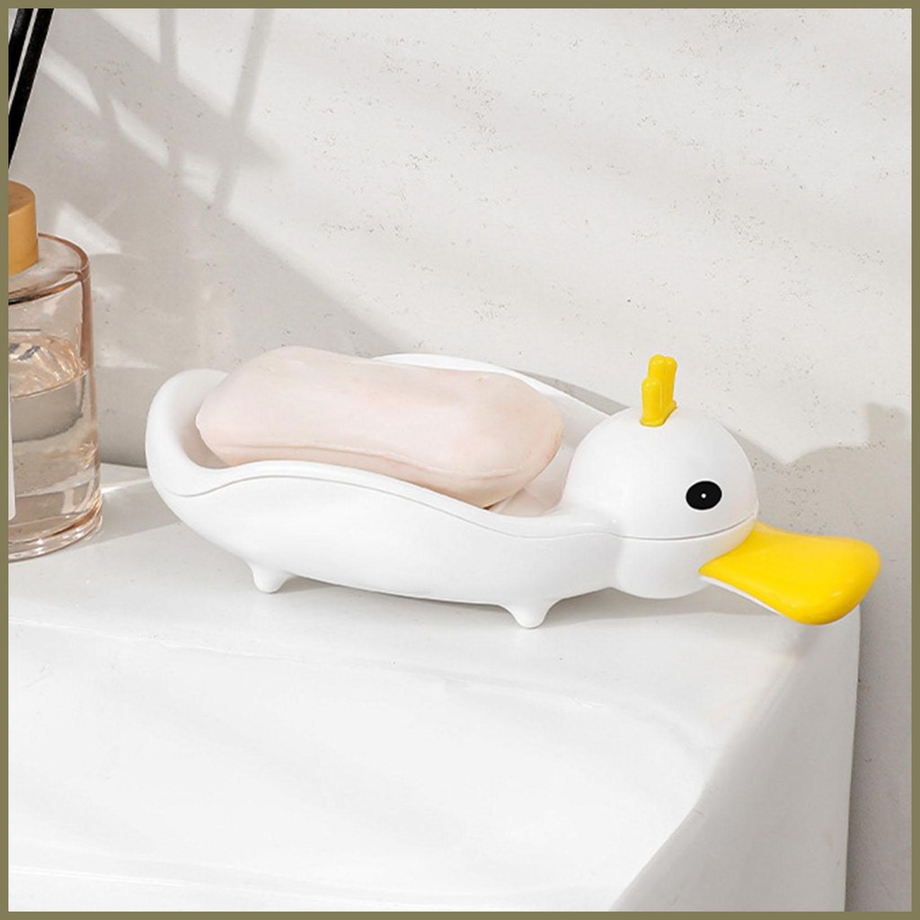 Duck Soapbar Tray Sponge Holder Removable Space Saving Draining Soapbar