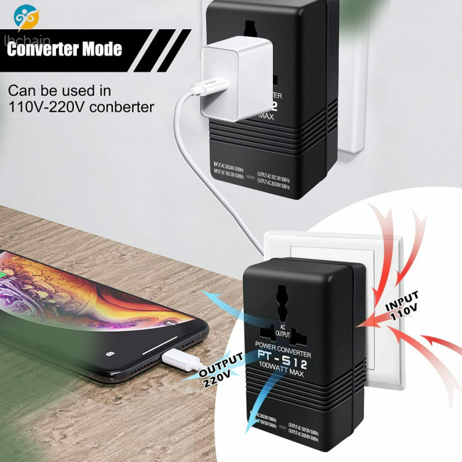 Big Savings! 100w Dual Voltage Transformer Lightweight High