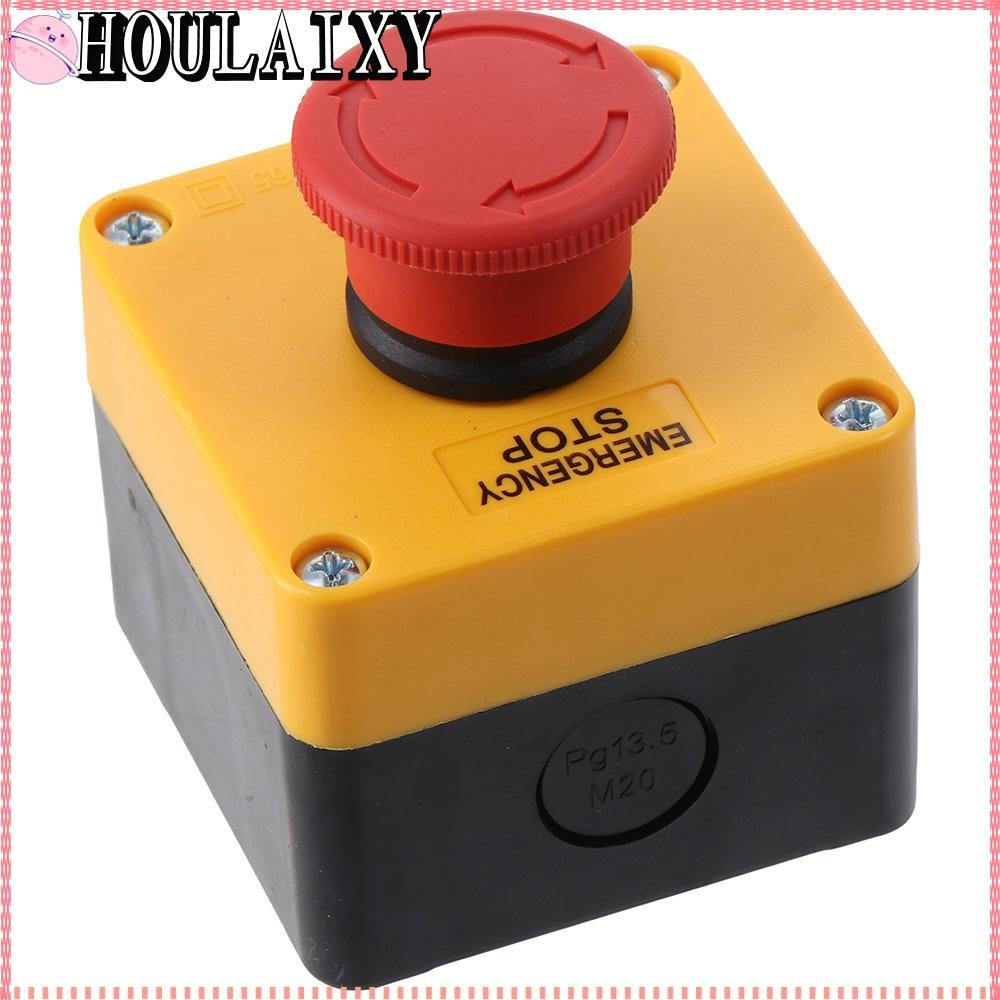 Baomain Emergency Stop Switch - Weatherproof Push Button 660V With Box