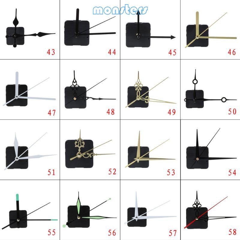 Mon DIY Quartz Clock Movement Silent Kit Set Powered Mechanism for ...
