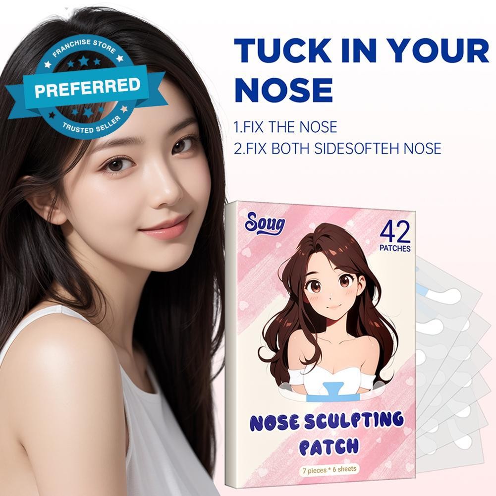 Soug Invisible Shrinking Nose Sticker Cosplay Narrow Nose Small Nose ...