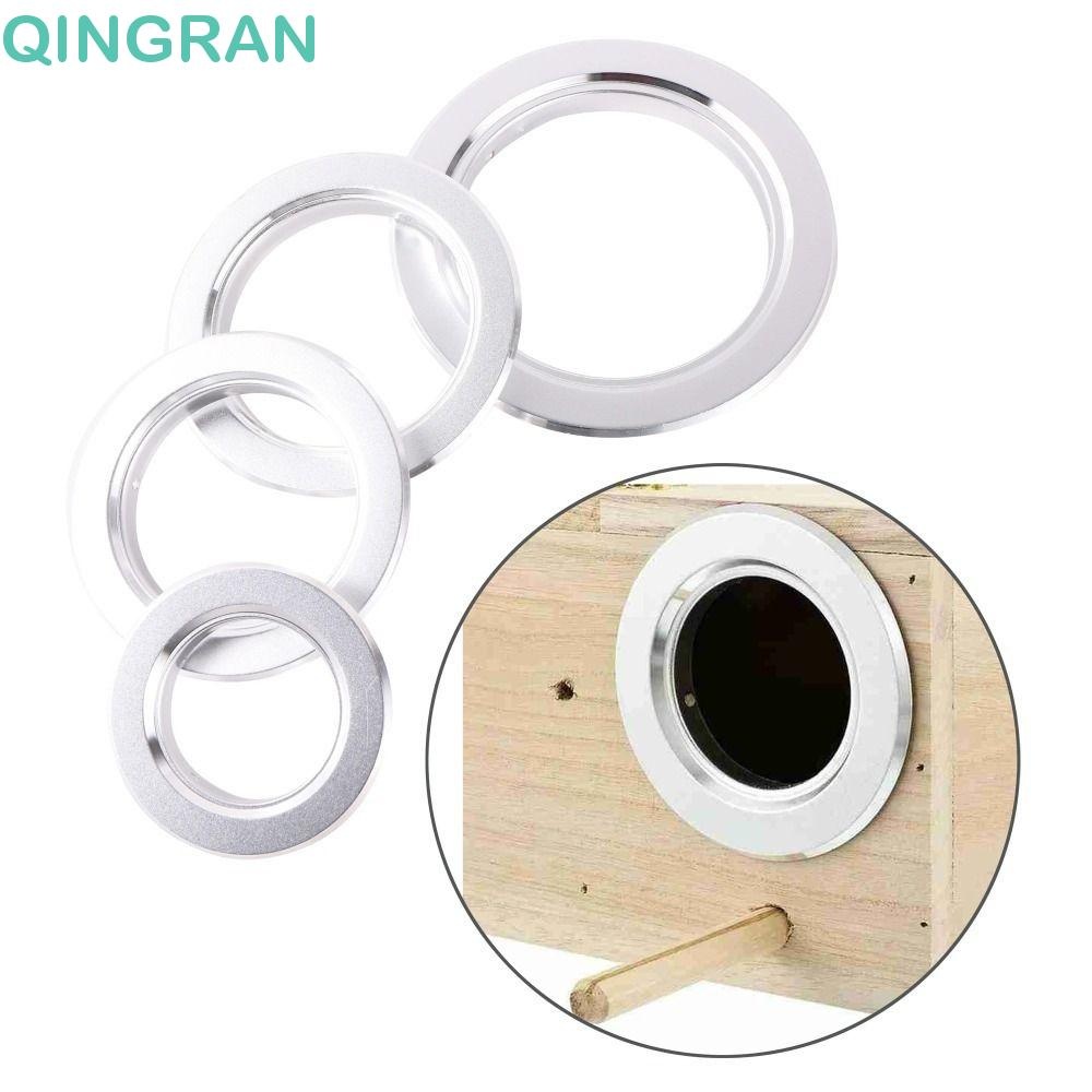 QINGRAN Bird's Nest Door, Aluminum Breeding Antibite House Hole, Loop