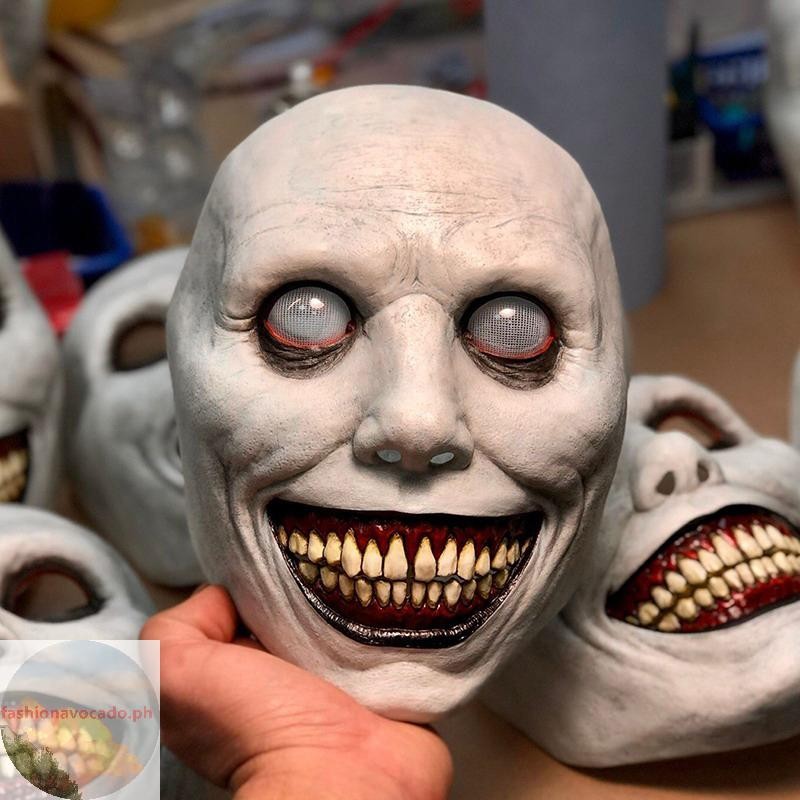 FHPH Horror The Exorcist Smiling Face Demon Mask Cosplay Evil Creepy ...