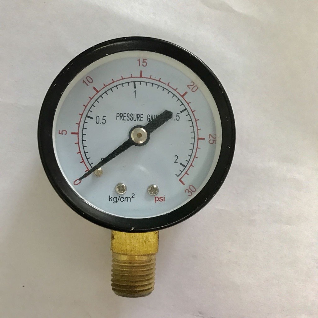 Pressure gauge diameter 53mm pressure 2kg 30psi radial vertical ...