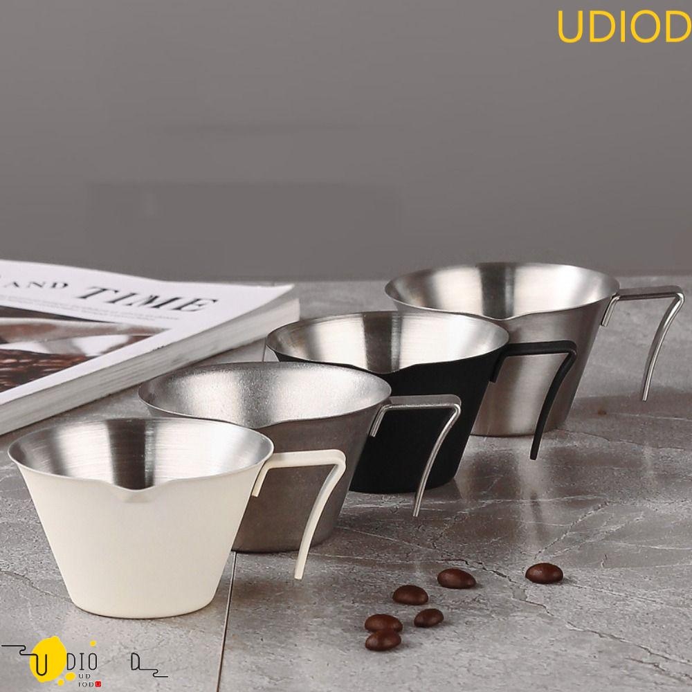 UDIOD Espresso Measuring Cup, Stainless Steel VShaped Spout Coffee