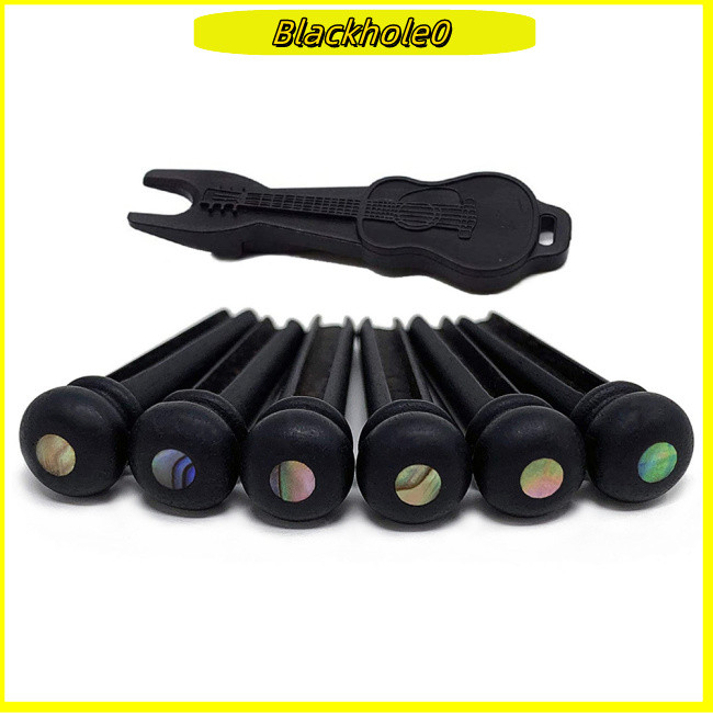 BH Ebony Acoustic Guitar Bridge Pins Guitar Pressure String Nails Pin ...