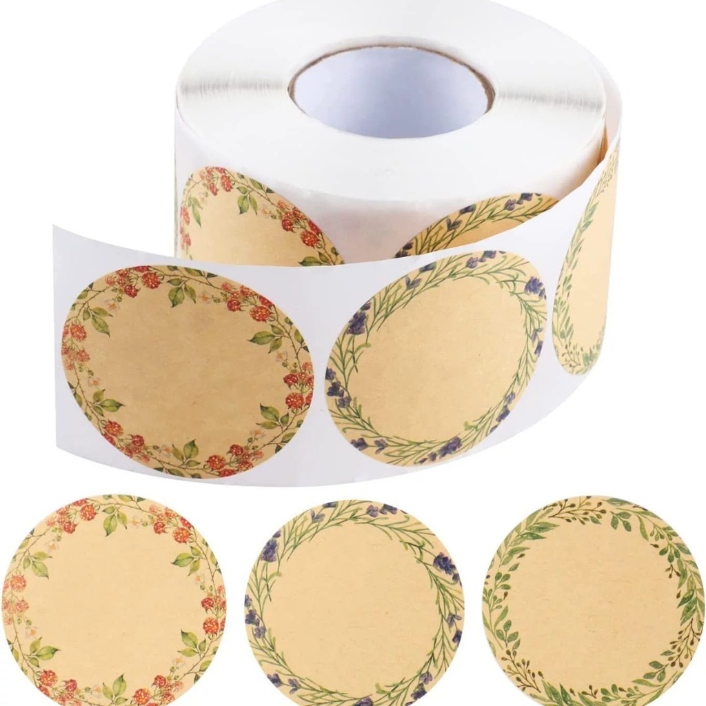 Best-selling 500 Stickers Circle Garland Decorative Can Stickers ...