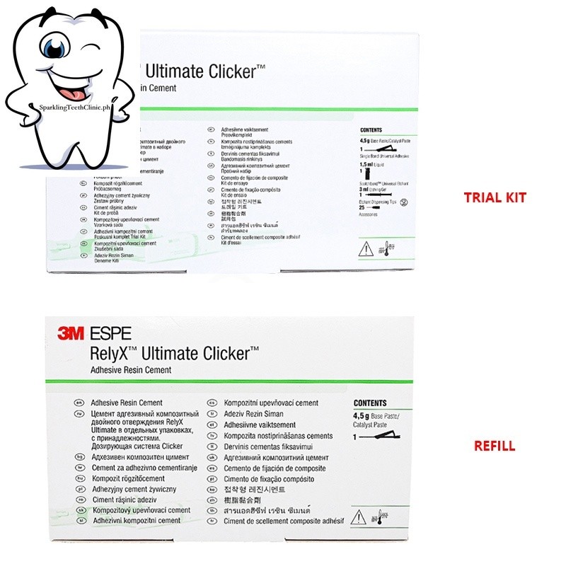 3M Dental Inlay Veneer Crown Bridge Fiber Post Cement Trial kit