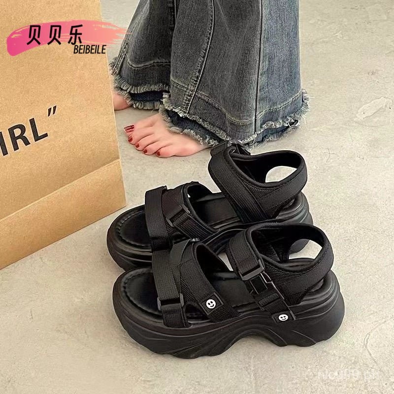 Bebele Internet Hot Thick Bottom Sports Sandals Female Summer New ...