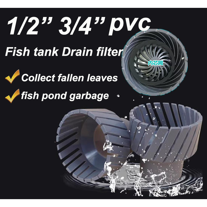 Image showcasing Fish tank Drain filter Prevent feed from clogging for fish | Shopee ...